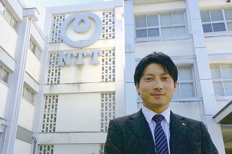 西日本電信電話株式会社 勤務 電子情報工学専攻 電気電子工学コース 修了 三原 高徳さん(平成26年度修了)