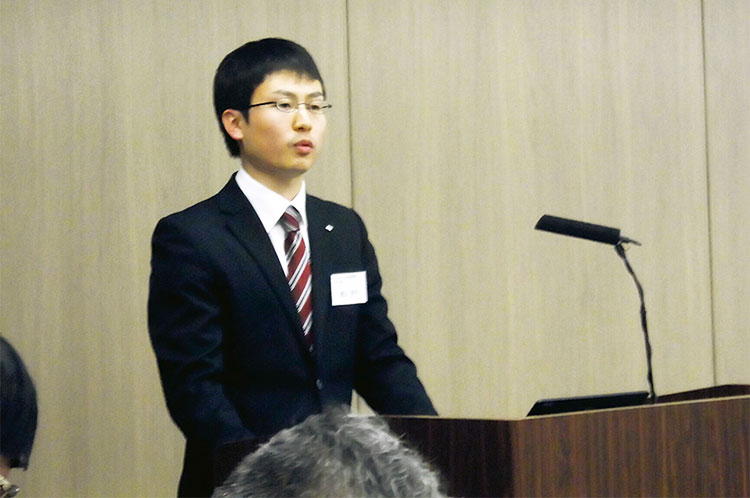 住友金属鉱山株式会社 勤務 物質生命工学専攻 機能材料工学コース 團上 亮平さん(平成24年度修了)